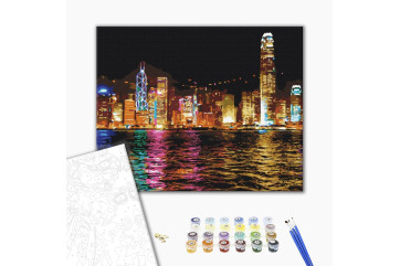 Mal efter tal - Night hong kong