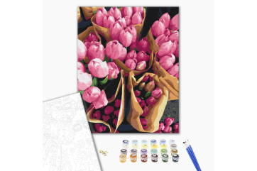 Mal efter tal - Dutch tulips