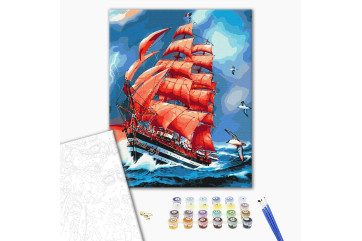 Mal efter tal - Purple sails