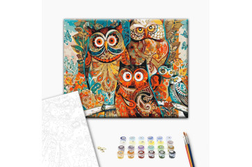 Mal efter tal - Magic owls