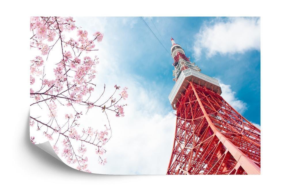 Fototapet - Tokyo tower på himlen