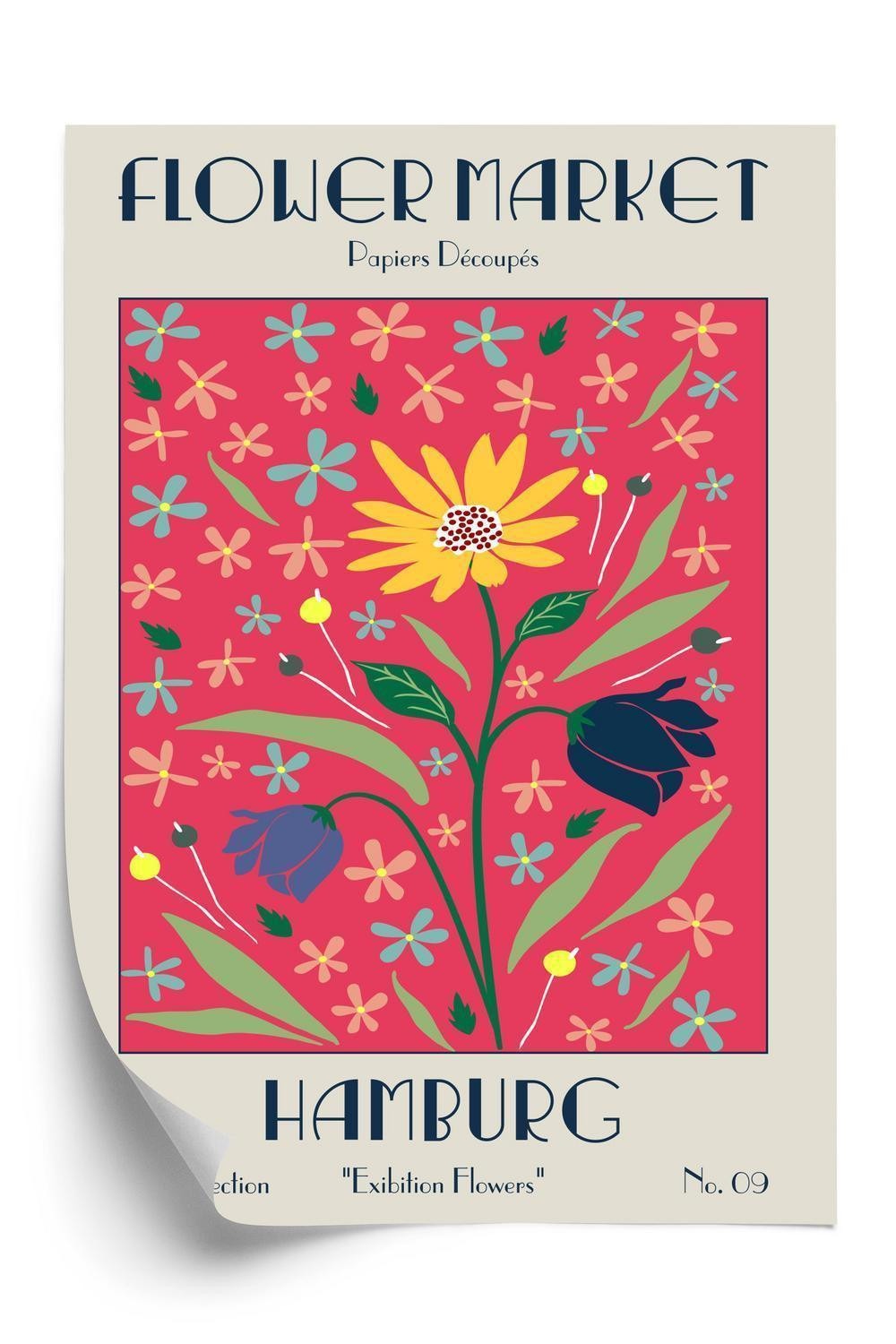 Plakat - Hamborg blomstermarked