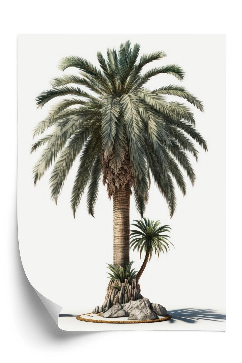 Plakat - Palme med en grøn gren