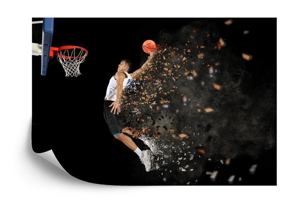 Fototapet - Basketballspiller i aktion