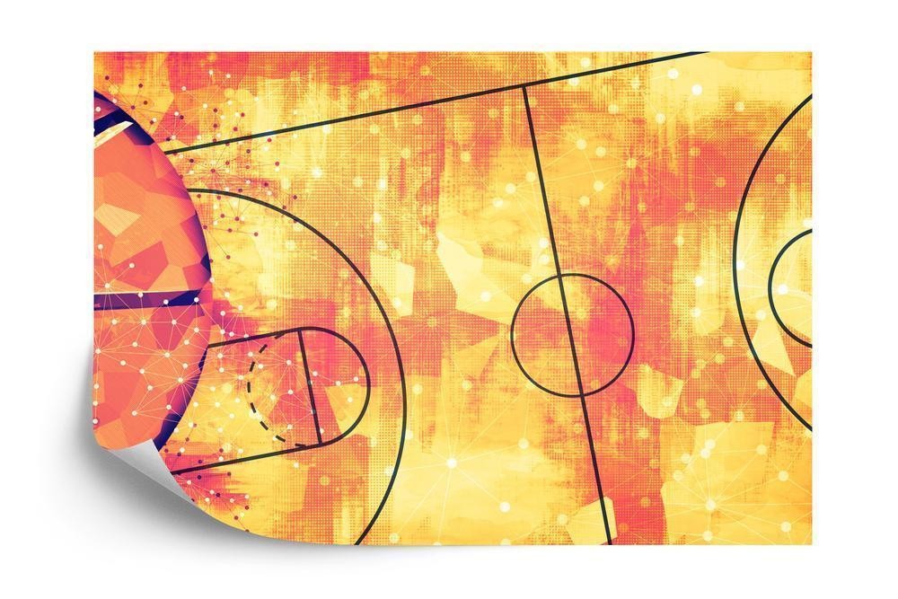 Fototapet - Abstrakt basketballbane