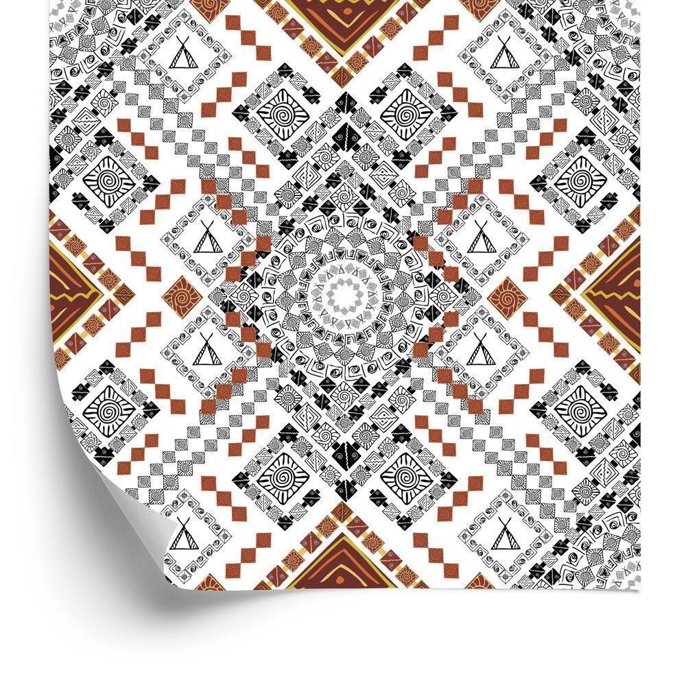 Tapet - Traditionelle aztekiske mønstre