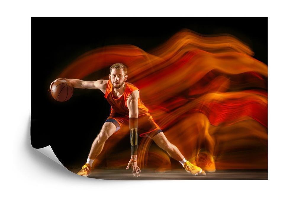 Fototapet - Basketballspiller i bevægelse